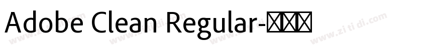 Adobe Clean Regular字体转换